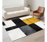 Alfombra Salon Pequeño 70x140cm Antideslizante Alfombras Salon Lavables, Tapetes para Sala Habitacion Dormitorio Comedor, Rug Suave Decorar Carpet Pila de Bucles Moderno, Tapete Quarto Geometría 13-90