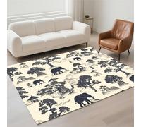 Alfombra Salon Pequeño 70x140cm Antideslizante Alfombras Salon Lavables, Tapetes para Sala Habitacion Dormitorio Comedor, Rug Suave Decorar Carpet Pila de Bucles Moderno, Tapete Quarto Grey 13-156