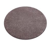 Alfombra SAN MIGUEL marrón 41 llanura color sólido circulo 200 cm