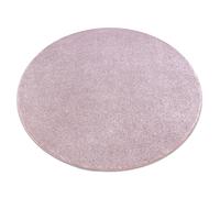 Alfombra SAN MIGUEL rubor rosado 61 llanura color sólido circulo 100 cm