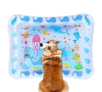 Alfombra sensorial de agua, cama de agua plegable para gatos - Accesorio para animales domésticos, inflable, reforzado, para casa, interior, exterior, salón, dormitorio, todas las edades