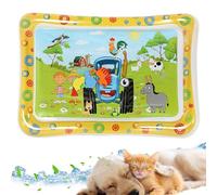 Alfombra sensorial de agua - Cama de agua plegable para perros | Cojín de molienda reforzado para mascotas hinchable para todas las edades clima cálido interior exterior salón casa