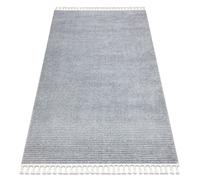 Alfombra SEVILLA PC00B rayas gris Franjas Bereber Marroquí Shaggy 160x220 cm