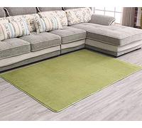 Alfombra Shaggy de Pelo Corto Soft Antideslizante Sala de Estar Sofá o Dormitorio Alfombras Suaves Alfombra del Piso Verde Hierba 200 * 250cm
