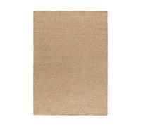 Alfombra shaggy liso beige norge, 133x190 cm - atticgo