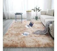 Alfombra Shaggy Pelo Largo, Morbuy Elegante Mullida Brillante Super Suave Interior Moderno Lavado Sedoso Antideslizantes de Talla Grande Peludas Dormitorio Alfombra del Piso (Camello,200 * 300cm)