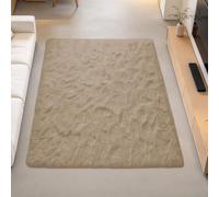 Alfombra Shaggy Salón Grandes Diseño Monocromático 190x280cm camello | Pelo Largo Fluffy Alfombra Mullida, Suave, Moderna Y Lisa Adecuado Para Salón Dormitorio