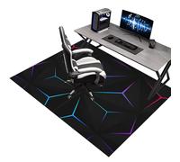 Alfombra Silla Gaming 120 x 140 cm, Alfombrilla para Silla de Oficina, Protector Suelo Silla Ruedas, Alfombra para protección de Suelos Duros, Antideslizante Tapete de Protección de Madera/baldosas