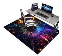 Alfombra Silla Gaming 80 x 120 cm, Protector Suelo Silla Ruedas, Alfombrilla para Silla para Suelos Duros, Alfombrilla Gaming de Suelo, Alfombra para Silla de Oficina, Tapete Protector para Suelo