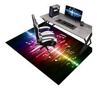 Alfombra Silla Gaming 80 x 90 cm, Alfombrilla para Silla de Oficina, Protector Suelo Silla Ruedas, Alfombra para protección de Suelos Duros, Antideslizante Tapete de Protección de Madera/baldosas