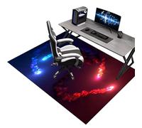 Alfombra Silla Gaming 90 x 140 cm, Alfombrilla para Silla de Oficina, Protector Suelo Silla Ruedas, Alfombra para protección de Suelos Duros, Antideslizante Tapete de Protección de Madera/baldosas