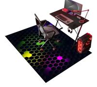 Alfombra Silla Gaming, Alfombra para Silla Oficina con Ruedas, Protector Suelo Silla Ruedas, Alfombra Silla Escritorio Antideslizante, Alfombra Silla Gamer 80 x 120 cm Alfombra Protectora Suelo