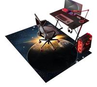 Alfombra Silla Gaming, Alfombra para Silla Oficina con Ruedas, Protector Suelo Silla Ruedas, Alfombra Silla Escritorio Antideslizante, Alfombra Silla Gamer 80 x 120 cm Alfombra Protectora Suelo