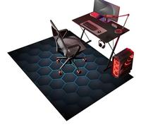 Alfombra Silla Gaming, Alfombra para Silla Oficina con Ruedas, Protector Suelo Silla Ruedas, Alfombra Silla Escritorio Antideslizante, Alfombra Silla Gamer 120 x 140 cm Alfombra Protectora Suelo