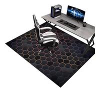 Alfombra Silla Gaming, Alfombrilla para Silla de Oficina, Protector Suelo Silla Ruedas, Alfombra para protección de Suelos Duros, Antideslizante Tapete de Protección de Madera/baldosas 100 x 110 cm
