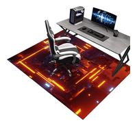 Alfombra Silla Gaming, Alfombrilla para Silla de Oficina, Protector Suelo Silla Ruedas, Alfombra para protección de Suelos Duros, Antideslizante Tapete de Protección de Madera/baldosas 90 x 120 cm