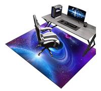 Alfombra Silla Gaming, Protector Suelo Silla Ruedas 130 x 150 cm, Alfombrilla para Silla de Oficina, Alfombrilla de Protección para Suelos Duros, Tapete para Silla de Oficina, Protectora de Piso Duro