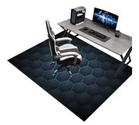 Alfombra Silla Gaming, Protector Suelo Silla Ruedas 130 x 160 cm, Alfombrilla para Silla de Oficina, Alfombrilla de Protección para Suelos Duros, Tapete para Silla de Oficina, Protectora de Piso Duro