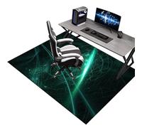 Alfombra Silla Gaming, Protector Suelo Silla Ruedas 80 x 130 cm, Alfombrilla para Silla de Oficina, Alfombrilla de Protección para Suelos Duros, Tapete para Silla de Oficina, Protectora de Piso Duro