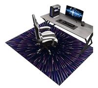 Alfombra Silla Gaming, Protector Suelo Silla Ruedas, Alfombrilla para Silla de Oficina, Alfombra para protección de Suelos Duros, Antideslizante Tapete de Protección de Madera/baldosas 90 x 110 cm