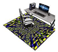 Alfombra Silla Gaming, Protector Suelo Silla Ruedas, Alfombrilla para Silla de Oficina, Alfombra para protección de Suelos Duros, Antideslizante Tapete de Protección de Madera/baldosas 60 x 70 cm