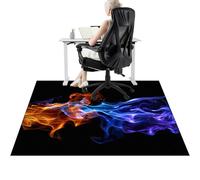 Alfombra Silla Oficina Gaming 120 x 140 cm Alfombrilla de Protección para Suelos Duros, Alfombrilla para Silla de Escritorio, Gaming Protector de Suelo, Alfombrilla Protectora de Piso Duro, Chair Mat