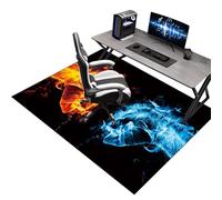 Alfombra Silla Ruedas Gaming Oficina 120 x 130 cm, Alfombrilla para Silla de Escritorio, Alfombrilla para Silla de Oficina, Alfombra para Silla Gaming, Alfombrilla de Protección para Suelos Duros