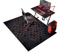 Alfombra Silla Ruedas Gaming Oficina, Alfombra Silla Escritorio Protectora Suelo Ruedas 140 x 180 cm Alfombrilla para Silla Gaming Antideslizante Protector Suelo para Gaming Oficina Ordenador