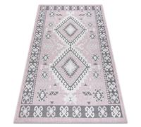 Alfombra sisal SION azteca 3007 Tejido plano rosado / ecru 120x170 cm