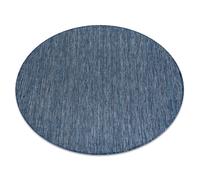 Alfombra sisal SION círculo A5165A Mezcla Tejido plano azul oscuro circulo 150 cm