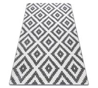 Alfombra SKETCH - F998 crema/gris - Cuadrados ruta 240x330 cm