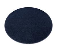 Alfombra SOFTY circulo llanura color azul oscuro circulo 120 cm