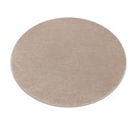 Alfombra SOFTY circulo llanura color sólido beige circulo 120 cm