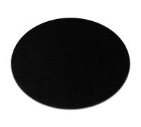 Alfombra SOFTY circulo llanura color sólido negro circulo 200 cm