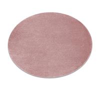 Alfombra SOFTY circulo llanura color sólido rosado circulo 150 cm