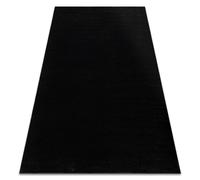 Alfombra SOFTY llanura color sólido negro 60x100 cm