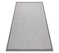 Alfombra SPRING 20411332 Sisal líneas marco bucle - gris 160x230 cm