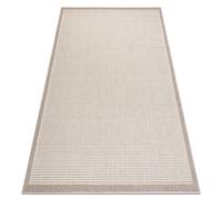Alfombra SPRING 20411558 Sisal líneas marco bucle - beige 120x170 cm