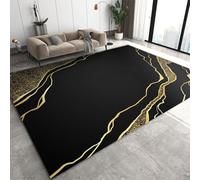Alfombra Suave Para Habitación Infantil Con Impresión 3D. Rayas De Textura Geométrica Abstracta 60 X 90 Cm - Alfombra Antideslizante De Pelo Corto - Lavable - Antimanchas, No Se Despren /7879336213335