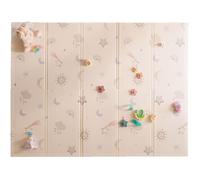 Alfombra suave reversible Nuby, plegable y ligera para fácil almacenamiento y transporte, arcoíris