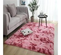 Alfombra suave y lanuda moderna de pelo largo para dormitorio, lavable a máquina, antideslizante, acogedora, para sala de estar y habitación de los niños (K 160 x 200 cm)