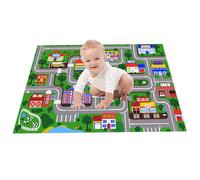 Alfombra Suelo Bebé | Juegos Infantiles Sensoriales Tapete Juego,Grande Plegable Alfombra Actividades Escena Urbana para Gateo Parque Jardín