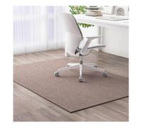 Alfombra Suelo Escritorio Base Antideslizante, Fácil de Limpiar, Se Puede Cortar a Medida para Protector de Suelo,BeigeBrown-60×90cm/23.62×35.43in