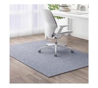 Alfombra Suelo Gaming Base Antideslizante, Fácil de Limpiar, Se Puede Cortar a Medida para Escritorio de Oficina y Hogar,GraySmoke-150×200cm/59.06×78.74in