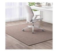 Alfombra Suelo Gaming Base Antideslizante, Fácil de Limpiar, Se Puede Cortar a Medida para Protector de Suelo,BeigeBrown-100×100cm/39.37×39.37in