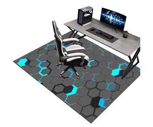 Alfombra Suelo Gaming Oficina Escritorio Gamer Alfombra Silla Oficina Gaming 120 x 140 cm Alfombrilla Protector Suelo Silla Ruedas Protector de Suelo para Silla de Oficina Alfombras de Sillas Lavable
