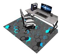 Alfombra Suelo Gaming Oficina Escritorio Gamer Alfombra Silla Oficina Gaming 180 x 230 cm Alfombrilla Protector Suelo Silla Ruedas Protector de Suelo para Silla de Oficina Alfombras de Sillas Lavable