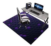 Alfombra Suelo Gaming Oficina Escritorio Gamer Alfombra Silla Oficina Gaming 90 x 120 cm Alfombrilla Protector Suelo Silla Ruedas Protector de Suelo para Silla de Oficina Alfombras de Sillas Lavable
