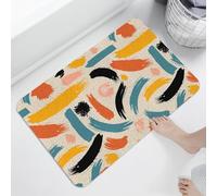 Alfombra tejida de lufa - Alfombra de pelo bajo de arte abstracto contemporáneo para espacios interiores de 120 x 200 cm