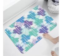 Alfombra tejida de lufa - Alfombra de pelo corto de arte abstracto contemporáneo para espacios interiores de 60 x 90 cm